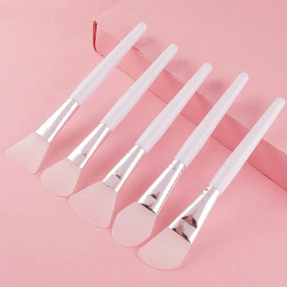 1/5Pcs Professional Silicone Mask Brush Home Salon Facial Mud Mixing Brush for Skin Care Reusable Cosmetic Smear Supplies Tool