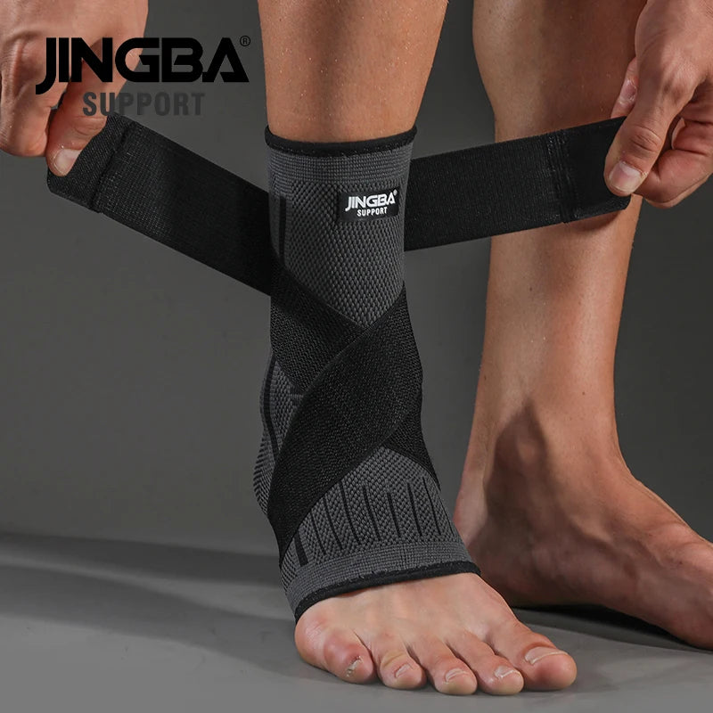 1 PCS 3D Compression Nylon Strap Belt Ankle Protector Football Ankle Support Basketball Ankle Brace Protective