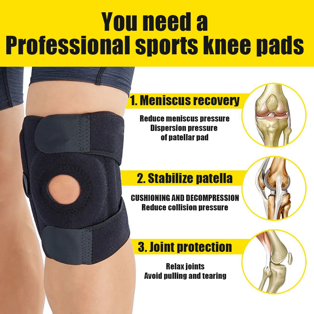 2Pcs Adult Knee Pads Basketball Training Security Protection Professional Anti-Collision Sport Kneepad Gym Protective Clothing