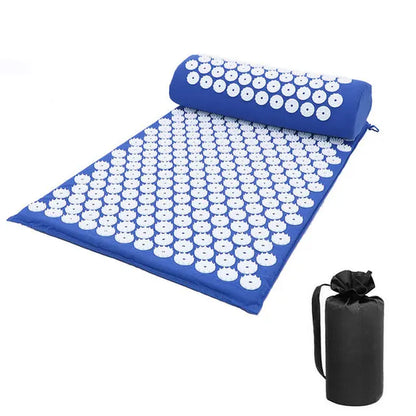 Massage Mat Acupressure Mat Yoga Lotus Spike Relieve Back Body Pain Spike Applicator Yoga Mat Bag Pranamat