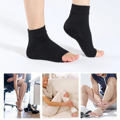 1Pair Plantar Fasciitis Socks Sleeves,30-40Mmhg Compression Socks for Ankle Support,Injury Recovery, Eases Swelling Women Men