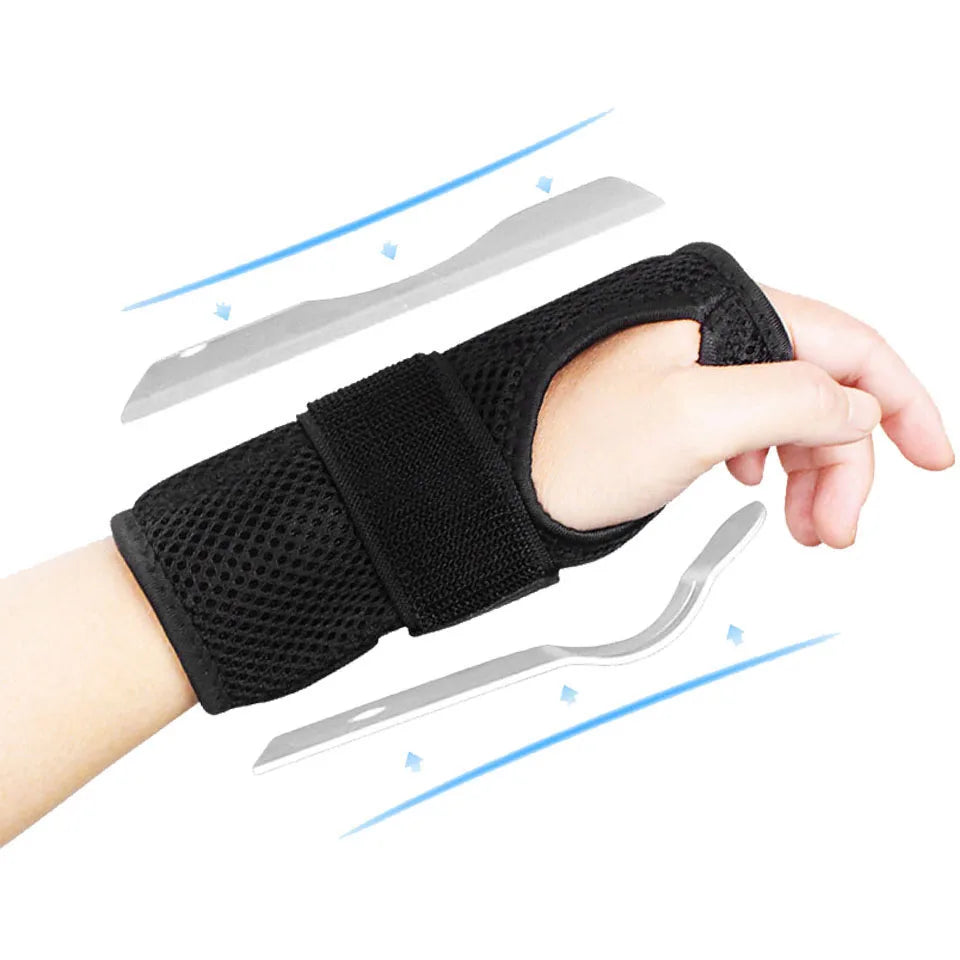 Wrist Support Brace for Arthritis Tendonitis, Night Sleep with Palm Cushion Pad, Right and Left Hand, Carpal Tunnel, Splints,