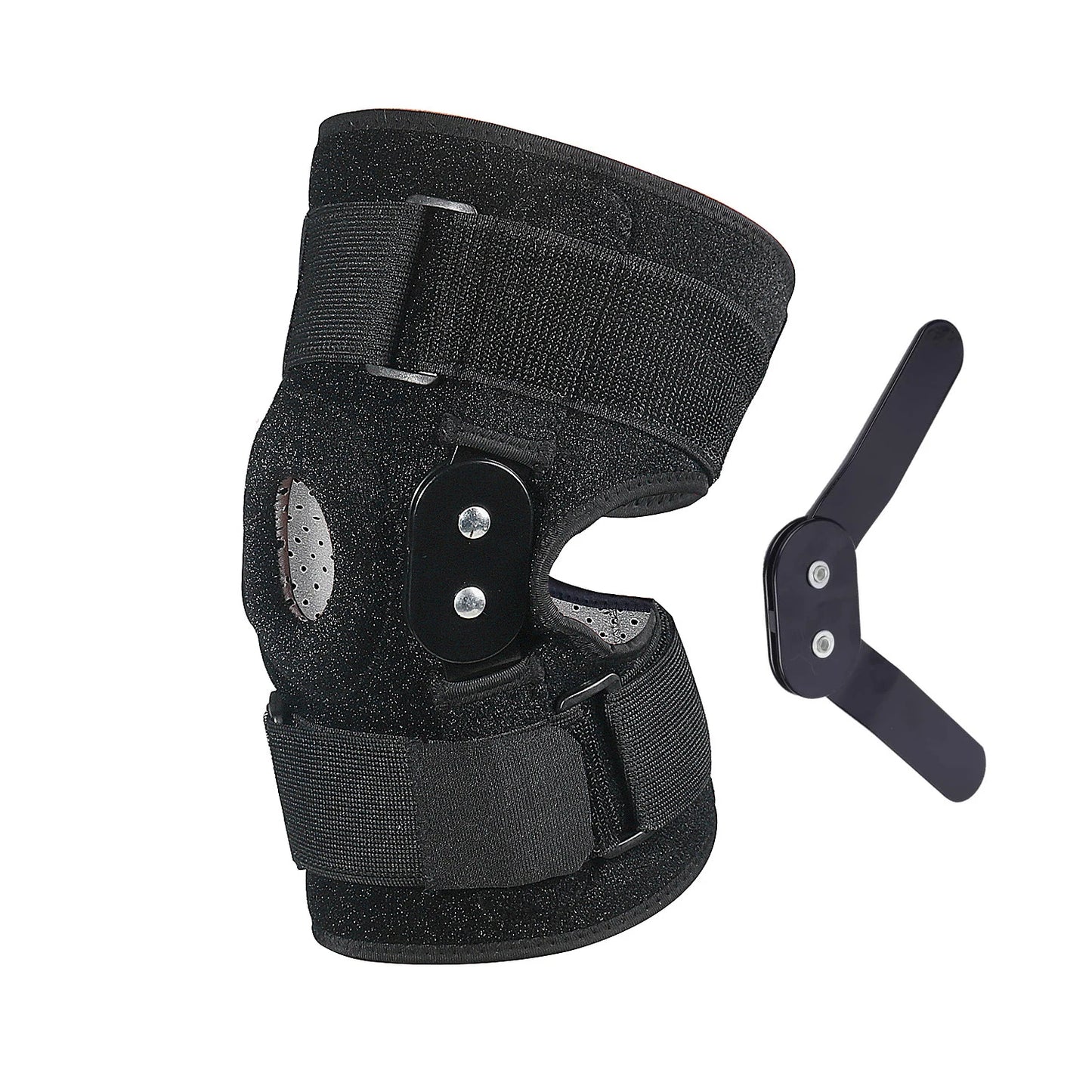 1PC Adjustable Hinged Knee Brace Knee Support Wrap for Meniscus Tear Patellar Tendon Support, Pain Relief Strains, Sprains Etc.