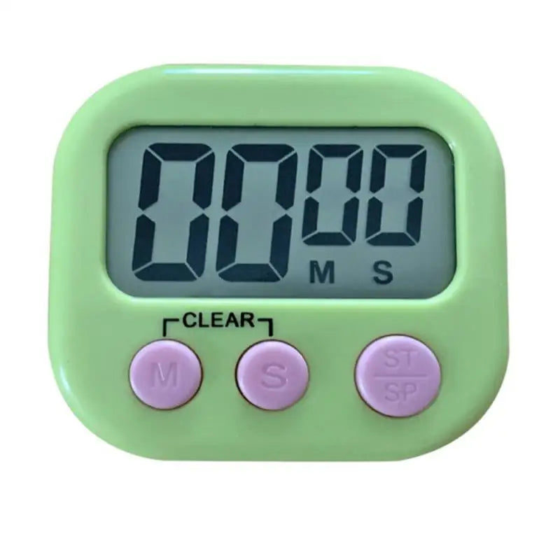 LED Counter Display Alarm Clock Manual Electronic Countdown Sports Magnetic Digital Timer Kitchen Cooking Shower Study Stopwatch