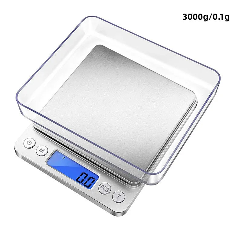 Digital Kitchen Scale Mini Pocket Precision Jewelry Electronic Balance Weight Gold Gram Scale with Back-Lit LCD Display Scale