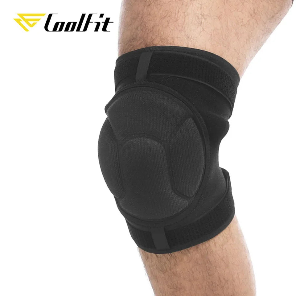 1Pair Sports Knee Pads Knee Thicken Sponge Support Knee Protector Brace Basketball Running Knee Pad Kneecap