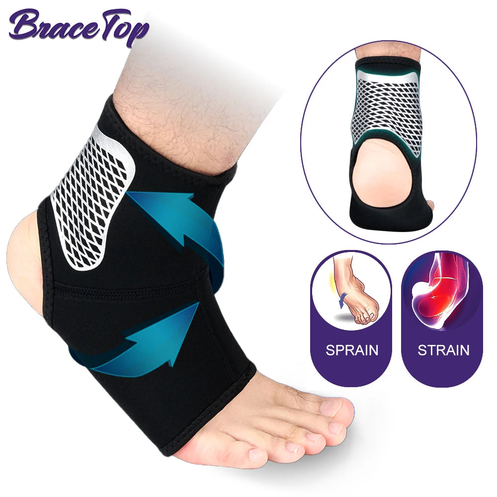 1 PC Sports Ankle Brace Compression Sleeves Support Foot Protective Gear Fitness Running Ankle Support Equipment Safety