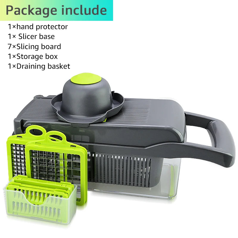 Vegetable Cutter Vegetable Slicer Multifunctional Kitchen Accessories Basket Fruit Potato Peeler Carrot Grater Vegetable Slicer