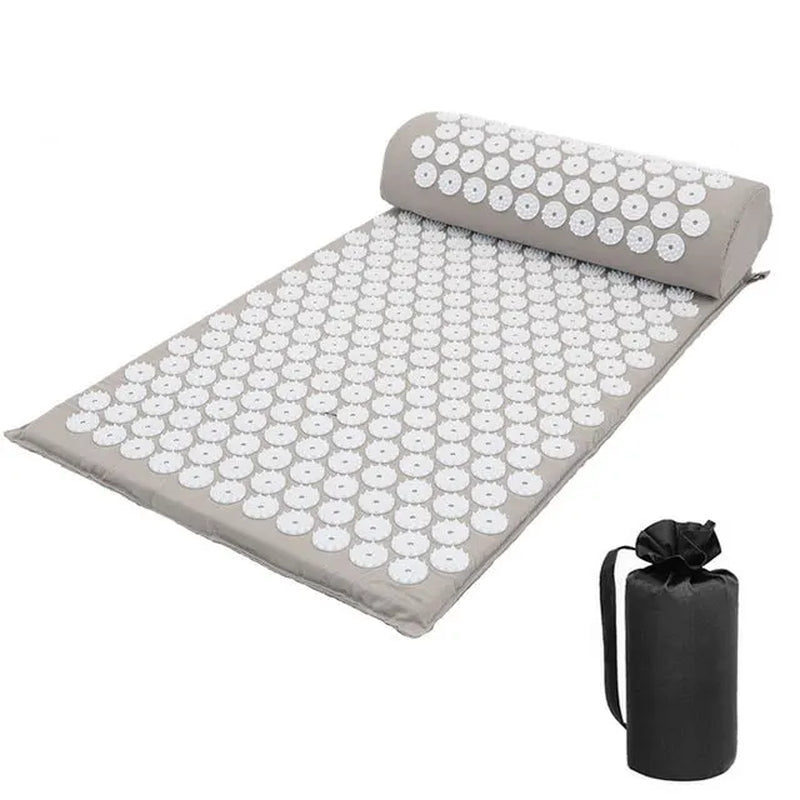 Massage Mat Acupressure Mat Yoga Lotus Spike Relieve Back Body Pain Spike Applicator Yoga Mat Bag Pranamat