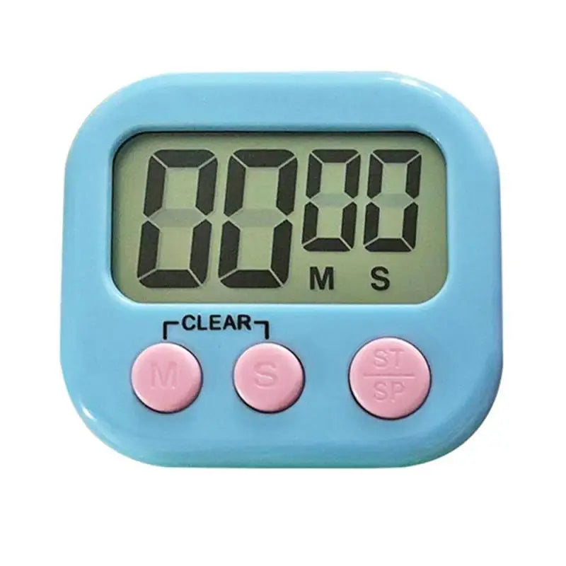 LED Counter Display Alarm Clock Manual Electronic Countdown Sports Magnetic Digital Timer Kitchen Cooking Shower Study Stopwatch