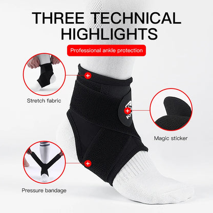 1 PCS 3D Compression Ankle Strap Gym Ankle Support Brace Basketball Volleyball Fitness Heel Protector Sport Ankle Brace