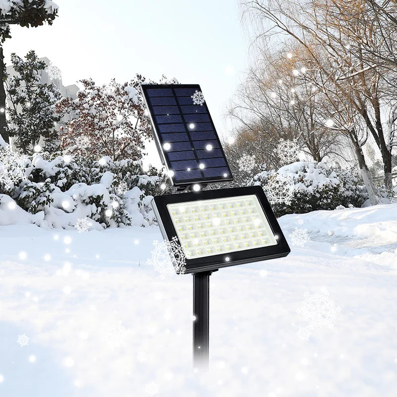 54LED Outdoor Solar Light Adjustable Solar Spotlight Courtyard Garden Decoration Light 3000K/6000K IP65 Waterproof Wall Lamp